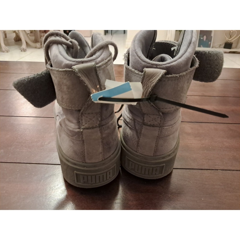 Size 7.5 - PUMA Platform Velour Quiet Shade W - Picture 4 of 7